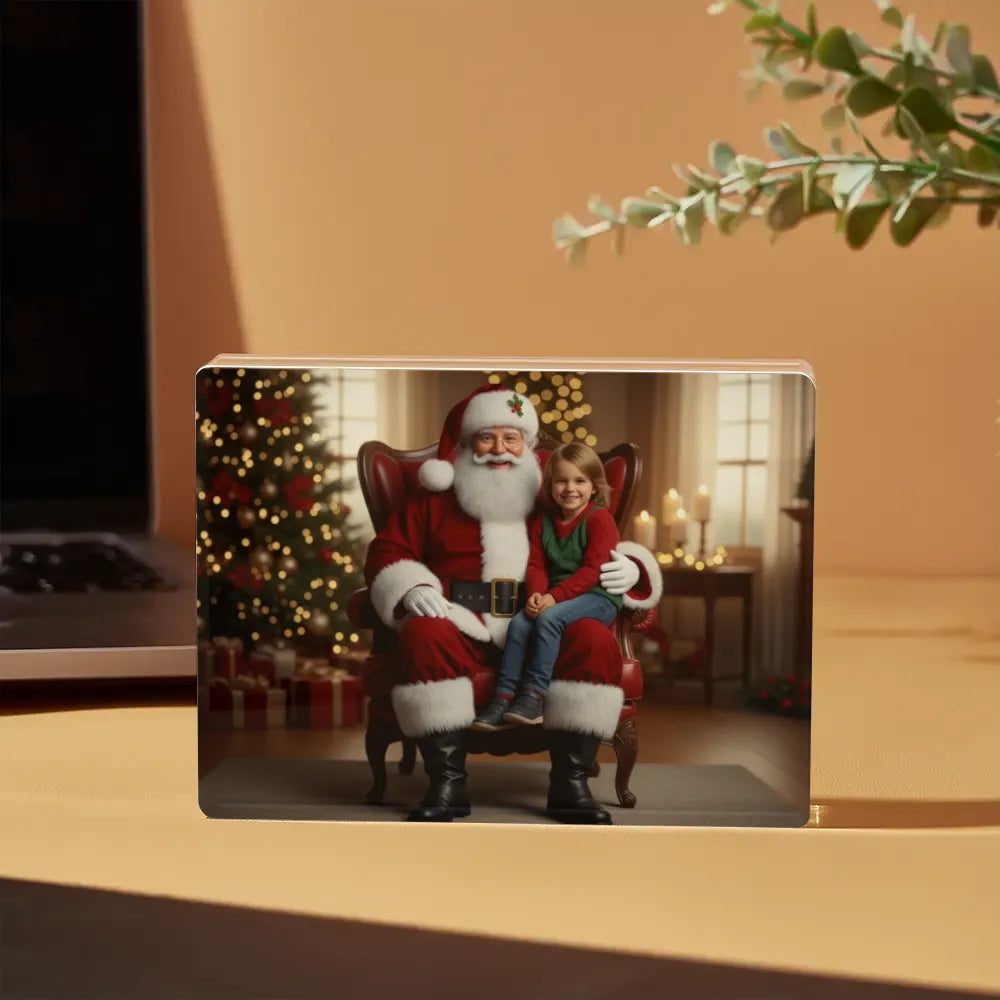 Personalized Thick Acrylic Ornament | Custom Christmas Photo Gift