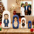Personalized Portrait Nesting Doll Custom Photo Family Portrait Cartoon Style Gift Photo Christmas Gift