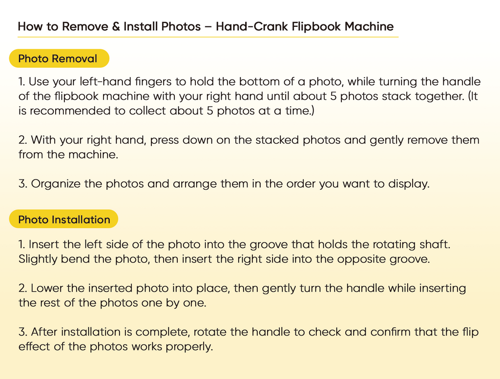 Custom Text & Photo & Music Flipbook Frame Animation Machine Detachable Photos Hand-cranked Flipbook Box with Light Anniversary Gifts